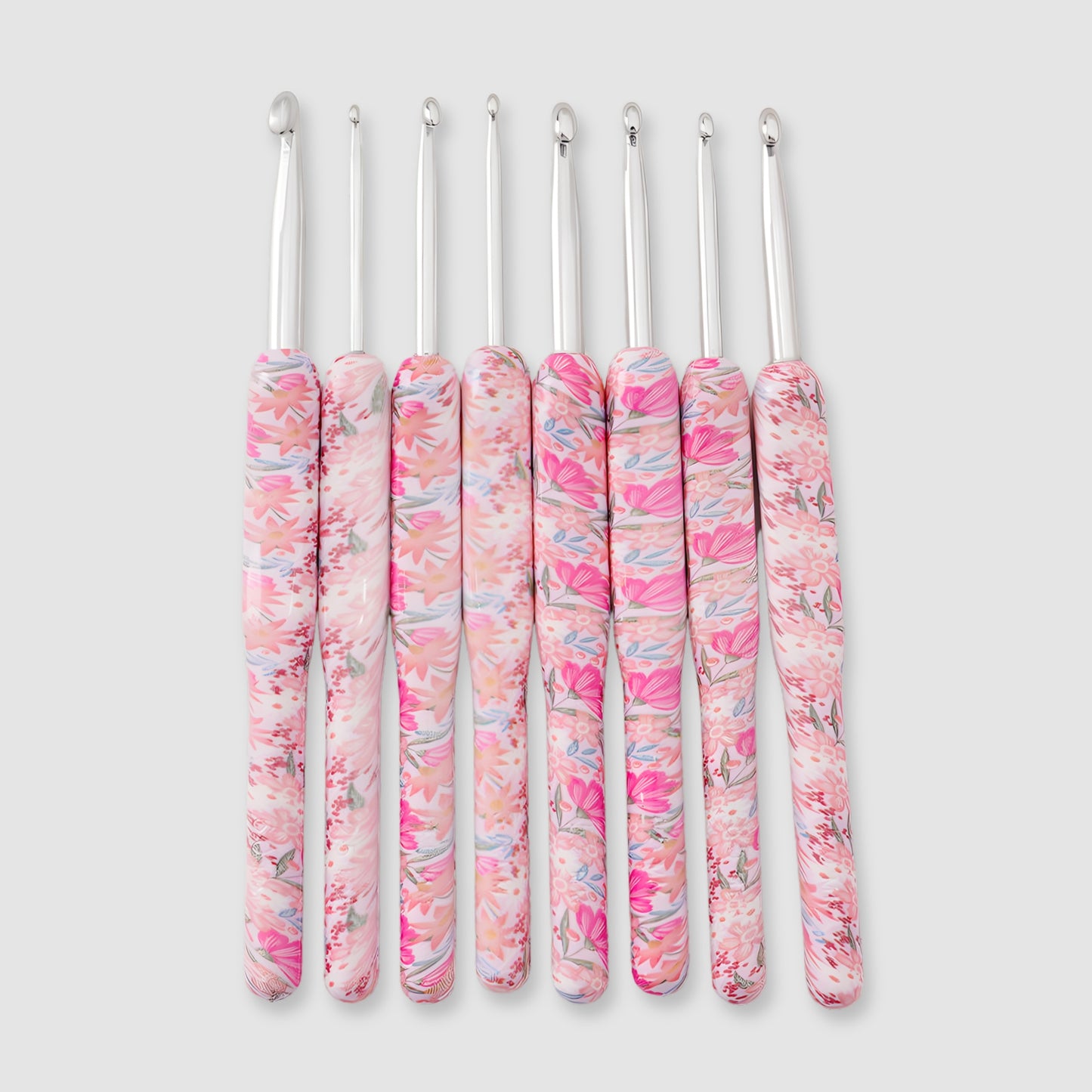 floral crochet hook set