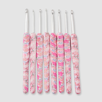 floral crochet hook set