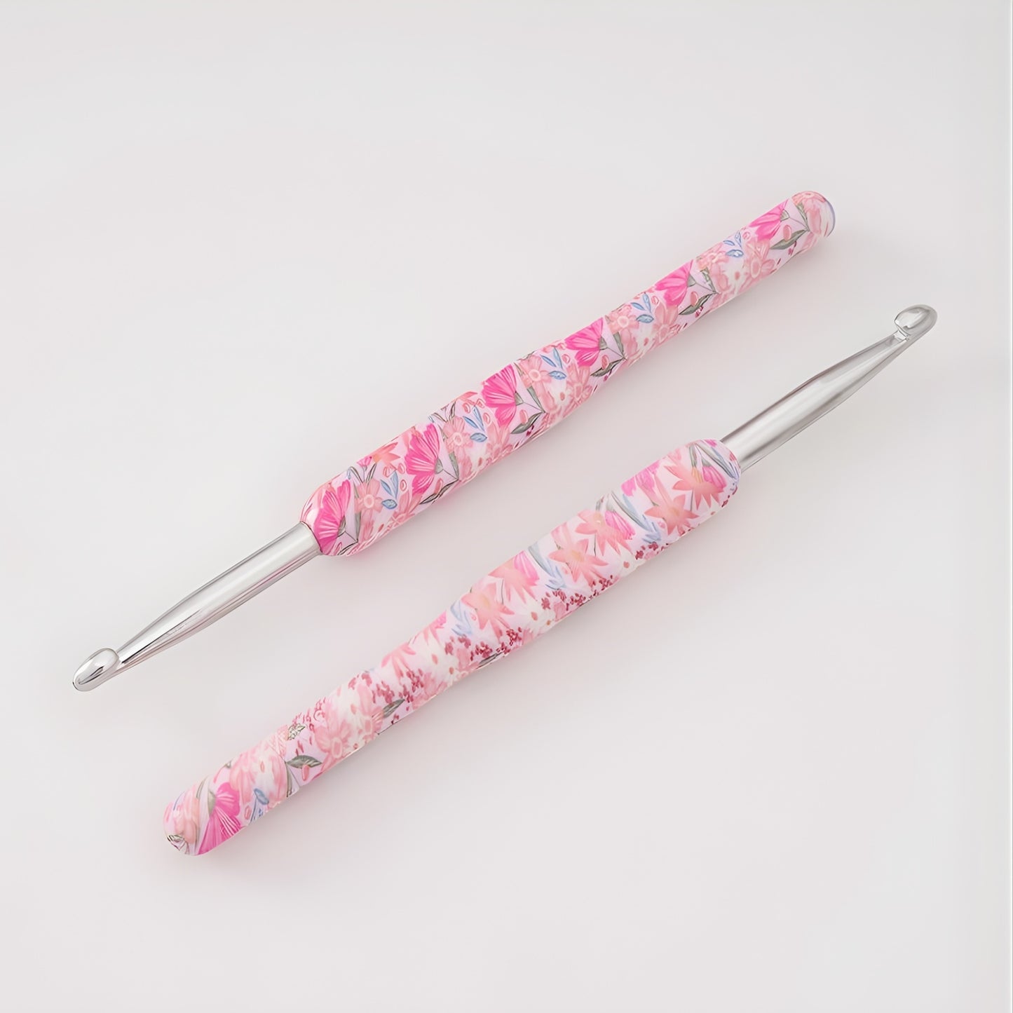 floral crochet hook set