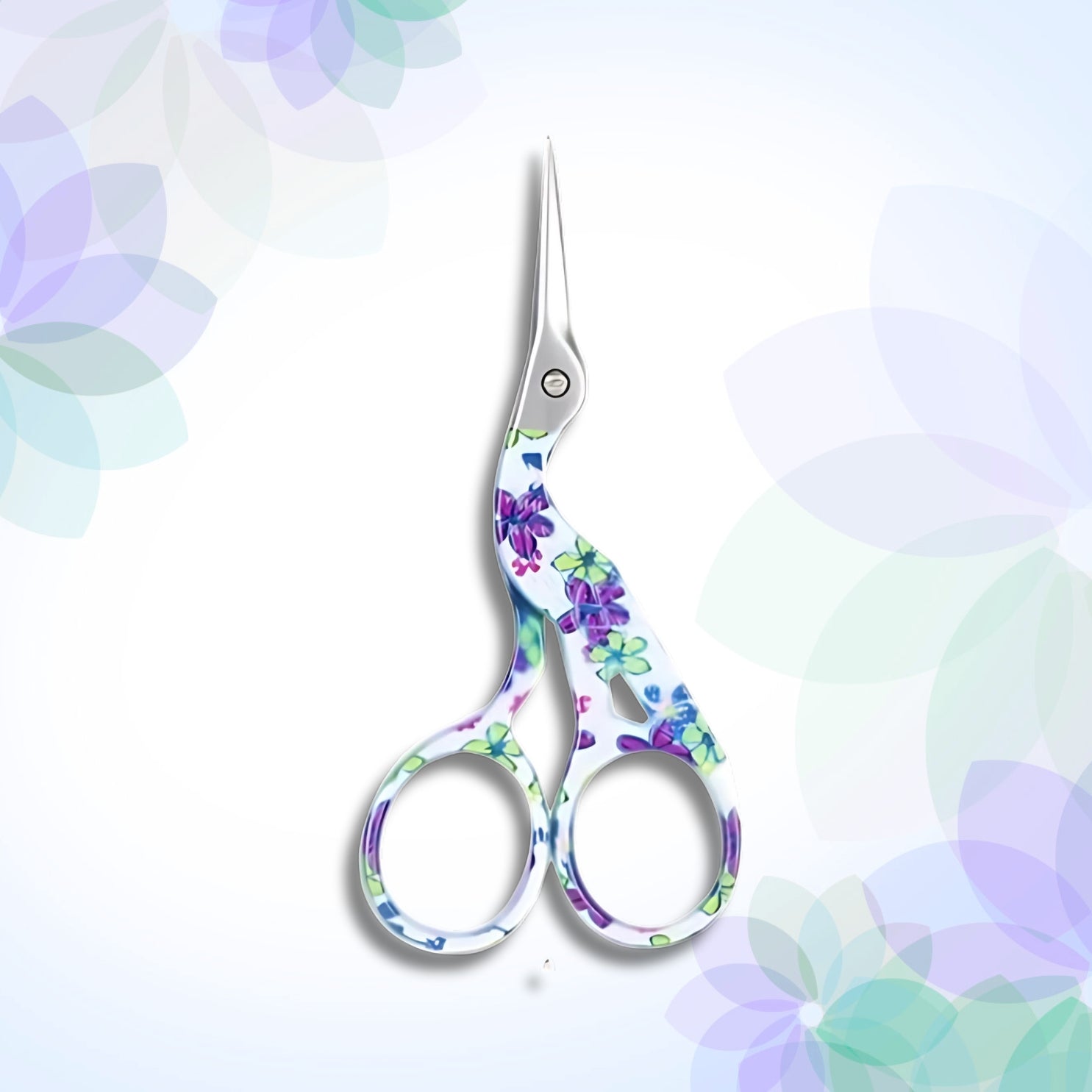 floral printed scissors