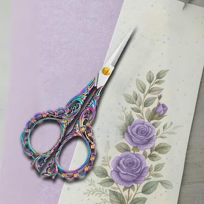 chrome embroidery scissors