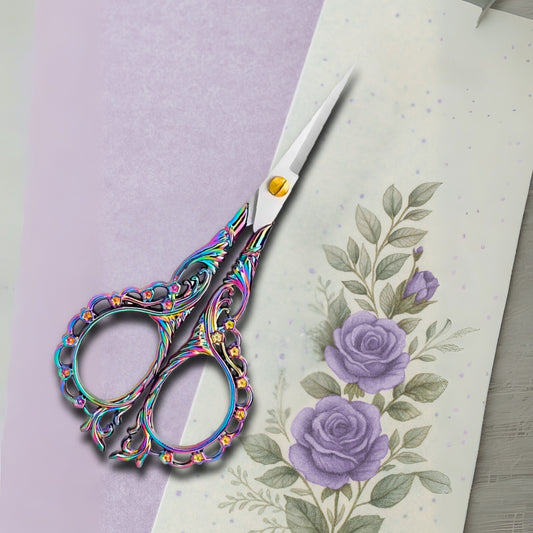 chrome embroidery scissors