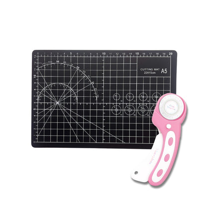 rotary cutter with mat for sewing