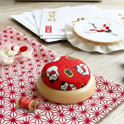 wooden pin cushion