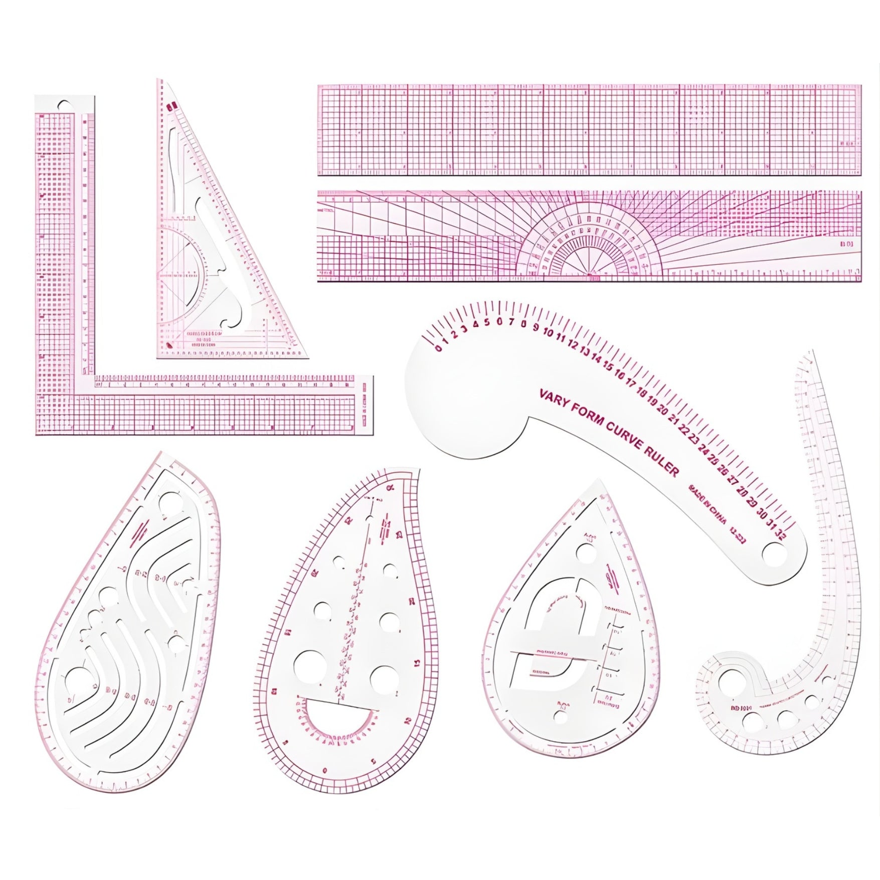 sewing ruler set