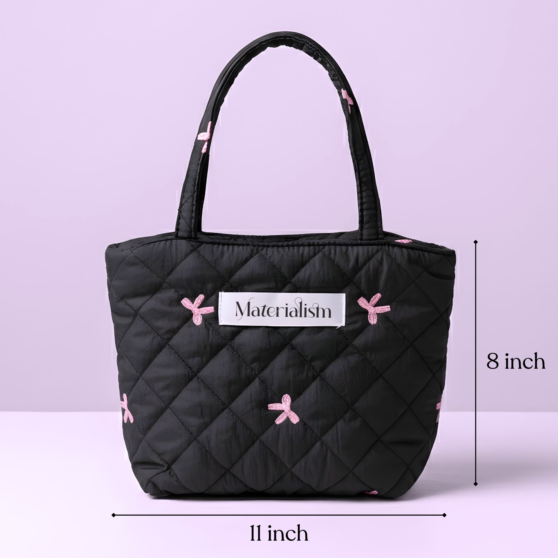 quilted tote bag for sewing accessories