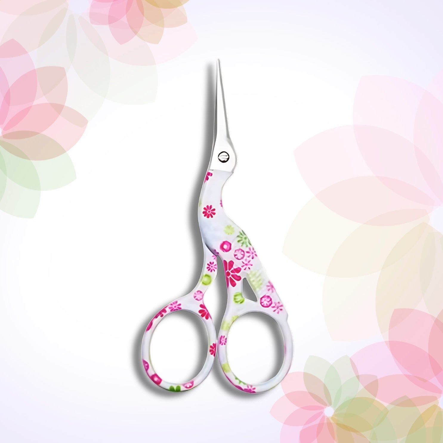 printed floral scissors